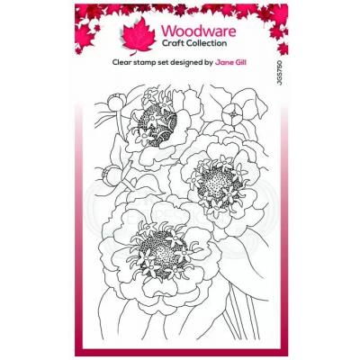 Creative Expressions Woodware Clear Stamp - Zinnia